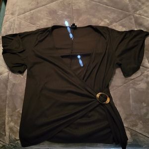 Black worthington blouse wrap